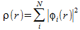 Kohn-Sham electron density